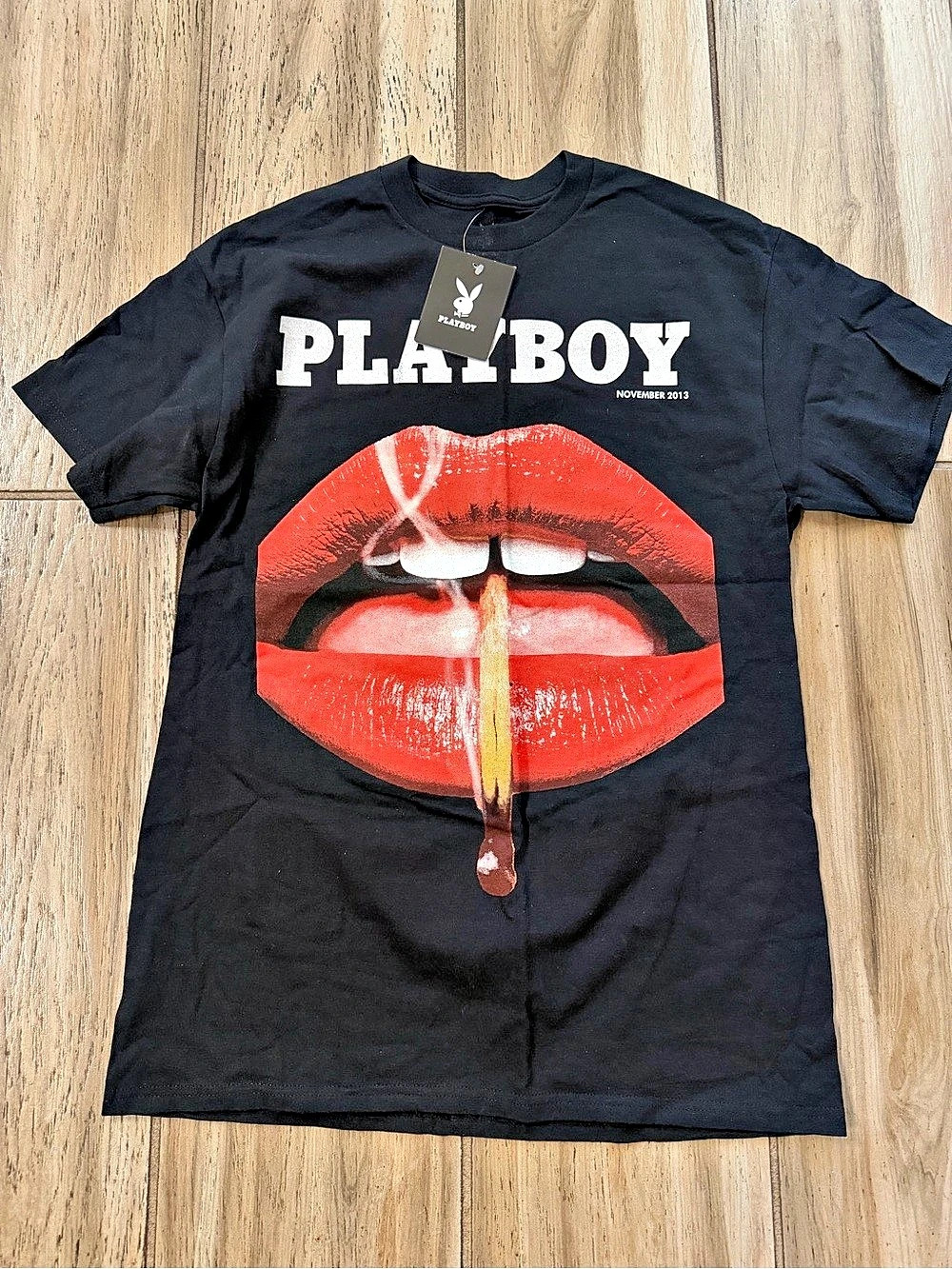 Playboy November 2013 Lips T-Shirt Graphic Tee